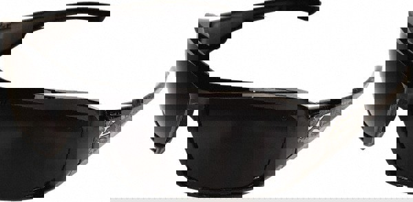 Safety Glass: Scratch-Resistant, Polycarbonate, Smoke Lenses, Full-Framed, UV Protection